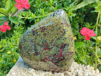 Polished Bastite Dragonsblood Stone Standing Display Pieces x 2 From Tshipise, South Africa - Toprock Gemstones and Minerals 