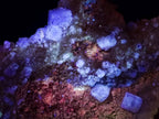 Natural Cubic Fluorite Specimens with Sprays of Acicular Quartz x 5 From Khorixas, Namibia