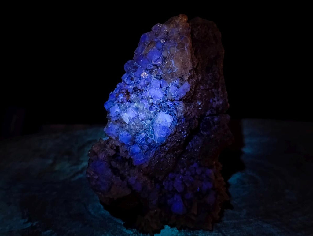 Natural Cubic Fluorite Specimens with Sprays of Acicular Quartz x 5 From Khorixas, Namibia