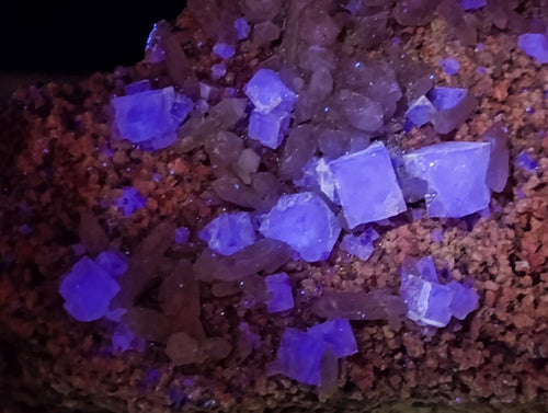 Natural Cubic Fluorite Specimens with Sprays of Acicular Quartz x 5 From Khorixas, Namibia - Toprock Gemstones and Minerals 