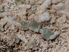 Natural Cubic Fluorite Specimens with Sprays of Acicular Quartz x 5 From Khorixas, Namibia