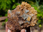 Natural Cubic Fluorite Specimens with Sprays of Acicular Quartz x 5 From Khorixas, Namibia