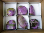 Polished Stichtite Standing Display Pieces x 12 From Barberton, South Africa