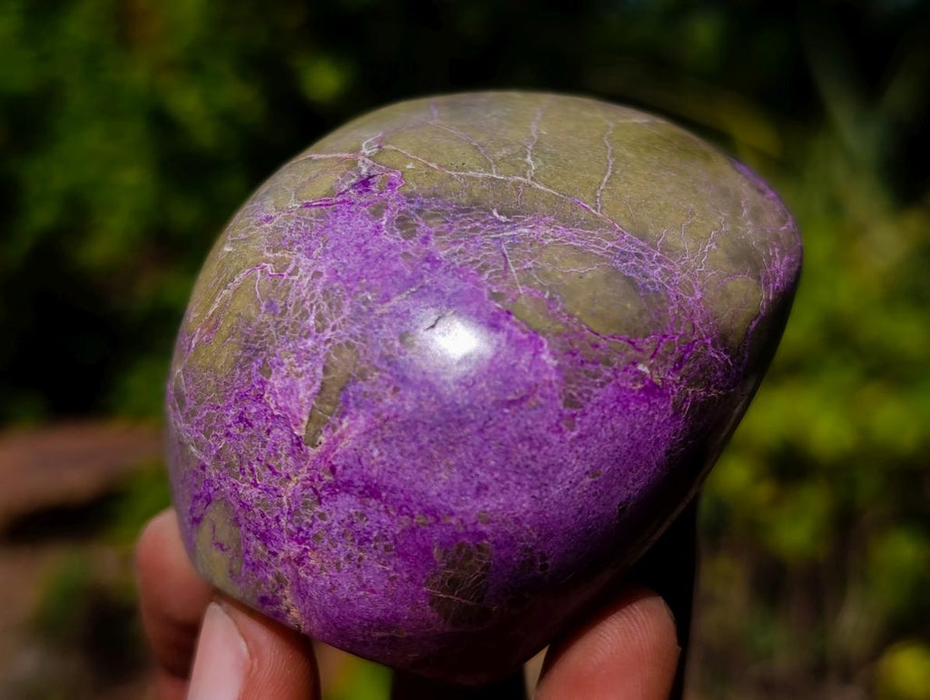 Polished Stichtite Standing Display Pieces x 12 From Barberton, South Africa