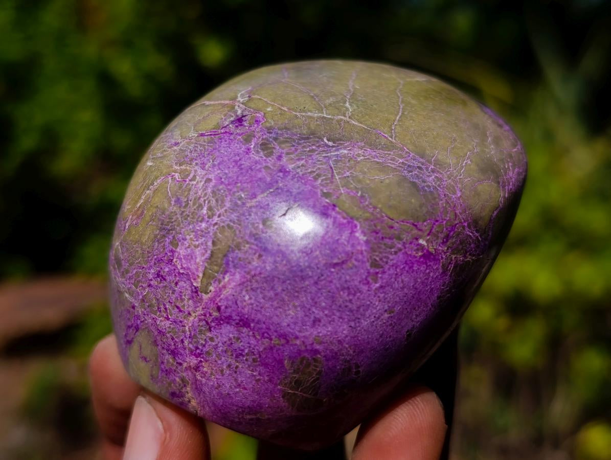 Polished Stichtite Standing Display Pieces x 12 From Barberton, South Africa