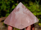 Polished Gemmy Rose Quartz Pyramid x 4 From Madagascar - Toprock Gemstones and Minerals 
