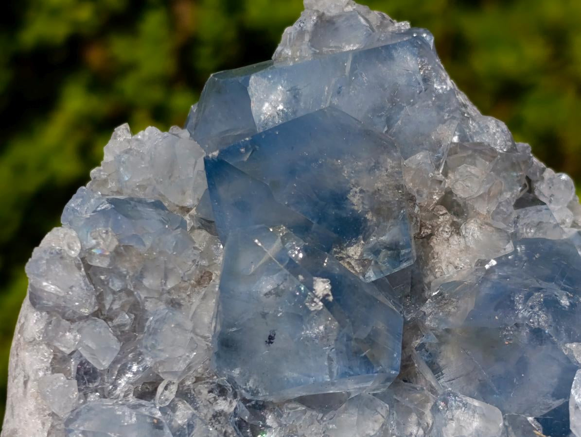 Natural Blue Celestite Specimens x 3 From Sakoany, Madagascar - Toprock Gemstones and Minerals 