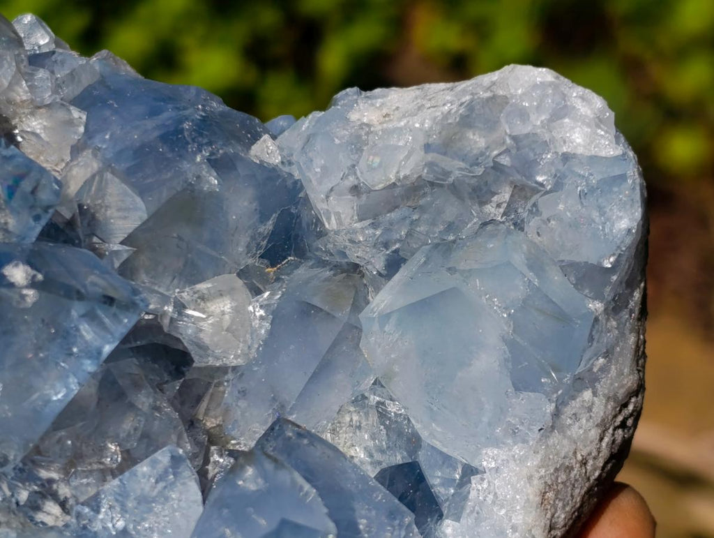 Natural Blue Celestite Specimens x 3 From Sakoany, Madagascar - Toprock Gemstones and Minerals 