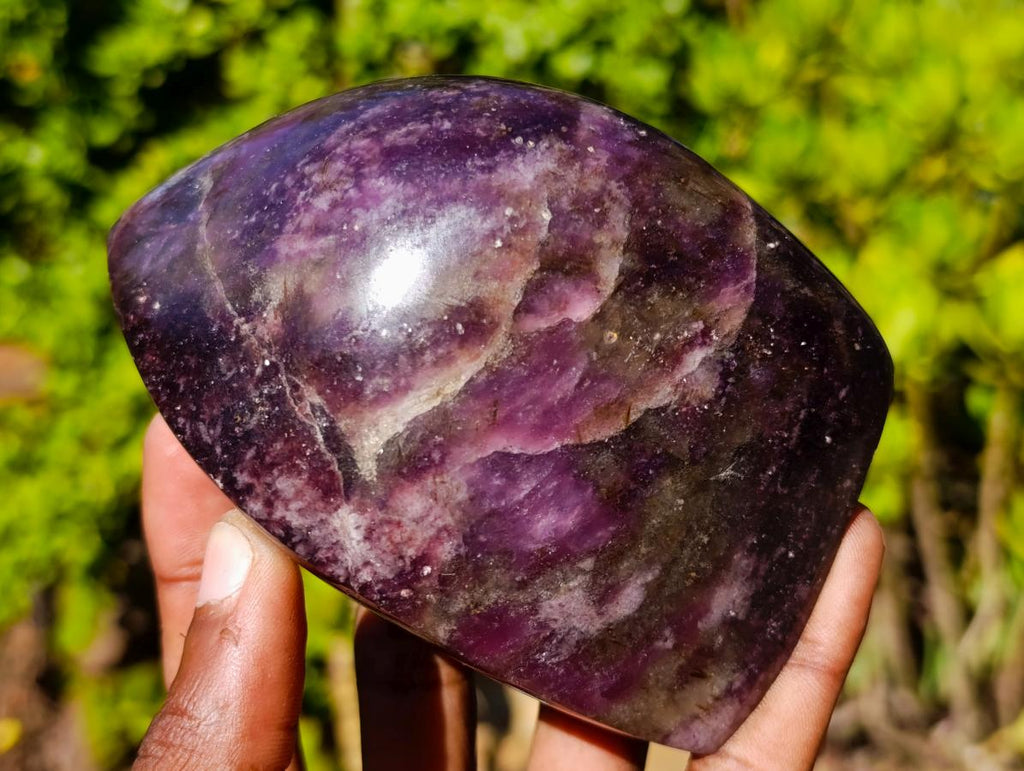 Polished Lepidolite Free Forms x 4 From Zimbabwe - Toprock Gemstones and Minerals 