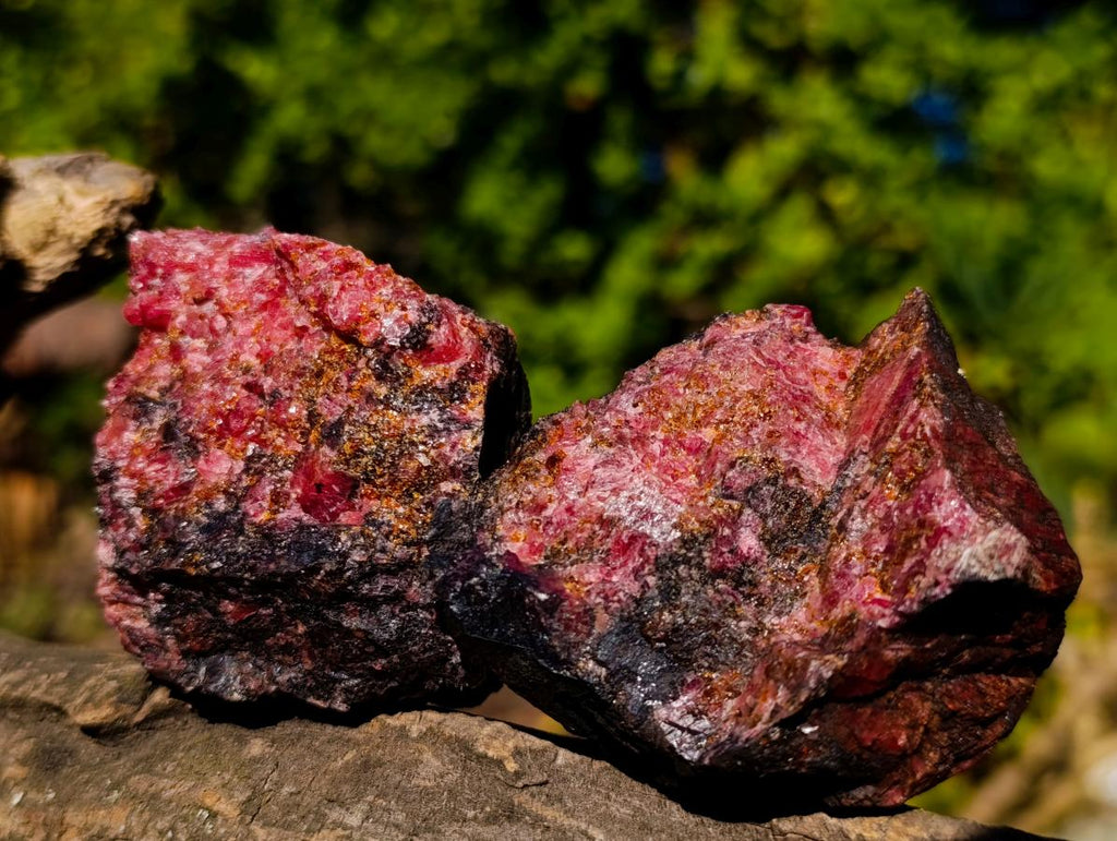 Natural Cobbed Rhodonite Specimens x 27 From Rhusinga, Zimbabwe - Toprock Gemstones and Minerals 