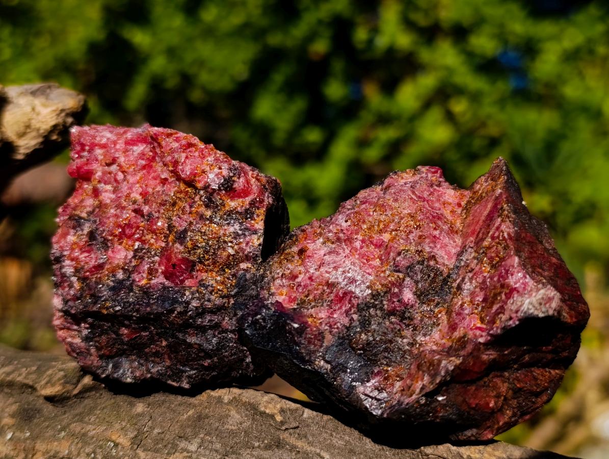 Natural Cobbed Rhodonite Specimens x 27 From Rhusinga, Zimbabwe - Toprock Gemstones and Minerals 