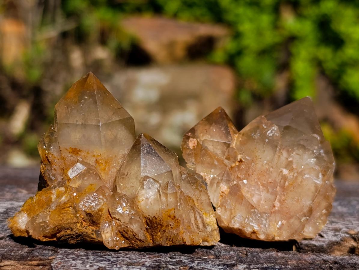 Natural Cascading White Phantom Smokey Luena and Smokey Citrine Quartz Crystals and Clusters x 35 From Luena, Congo - Toprock Gemstones and Minerals 