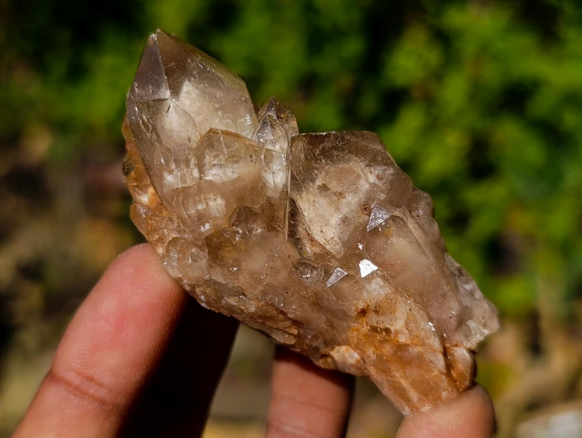Natural Cascading White Phantom Smokey Luena and Smokey Citrine Quartz Crystals and Clusters x 35 From Luena, Congo - Toprock Gemstones and Minerals 