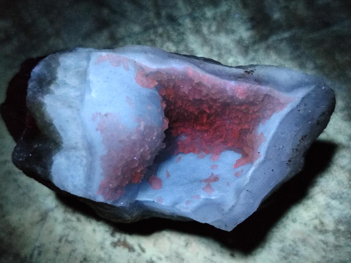 Natural Small Blue Lace Agate Geode and Vug Specimens x 25 From Nsanje, Malawi