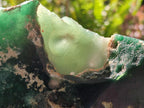 Polished One Side Mtorolite Chrysoprase Slices x 2 From Mutorashanga, Zimbabwe