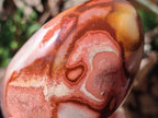 Polished One Side Polychrome Jasper Nodules x 4 From Androka, Madagascar