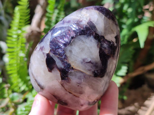 Polished Silver Leaf Lepidolite Standing Display Pieces x 3 From Zimbabwe