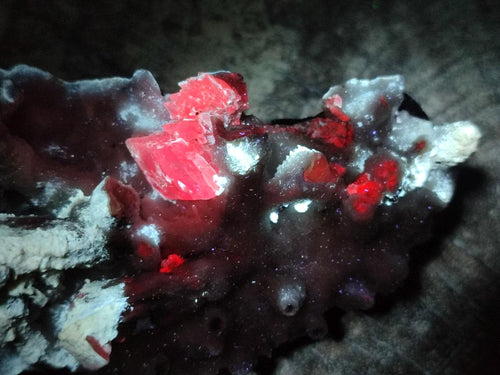 Natural Spearhead Calcite Clusters with Phosphorous Aragonite x 4 From Albert's Mountain, Lesotho
