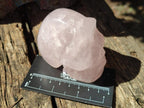 Hand Made Gemmy Rose Quartz Skulls x 4 From Madagascar