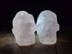 Hand Made Gemmy Rose Quartz Skulls x 4 From Madagascar