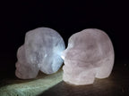 Hand Made Gemmy Rose Quartz Skulls x 4 From Madagascar