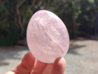 Polished Gemmy Rose Quartz Eggs x 6 From Madagascar