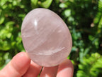 Polished Gemmy Rose Quartz Eggs x 6 From Madagascar