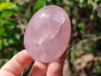 Polished Gemmy Rose Quartz Eggs x 6 From Madagascar