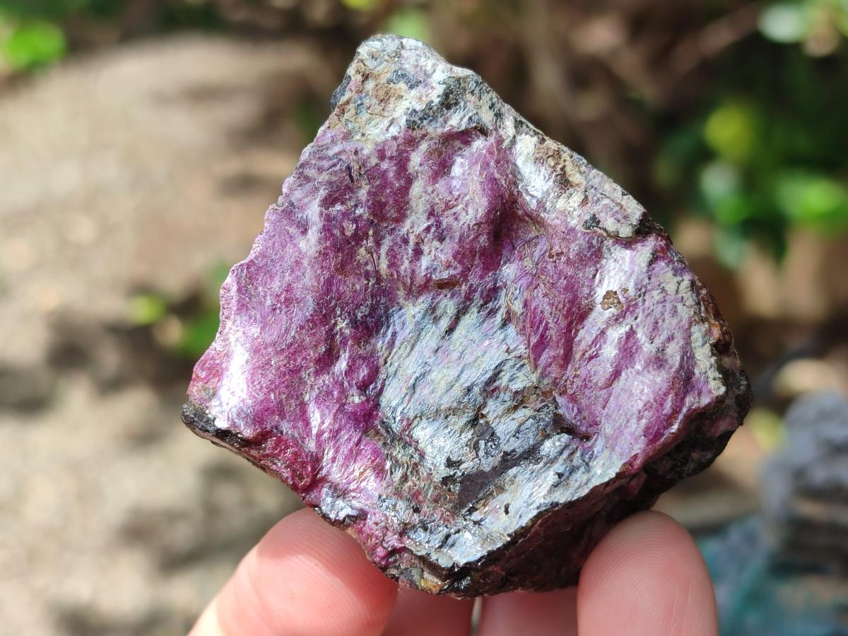 Natural Cobbed Stichtite Specimens x 24 From Barberton, South Africa