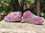 Natural Cobbed Stichtite Specimens x 24 From Barberton, South Africa