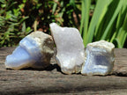 Natural Blue Lace Agate Geode and Vug Specimens x 35 From Nsanje, Malawi