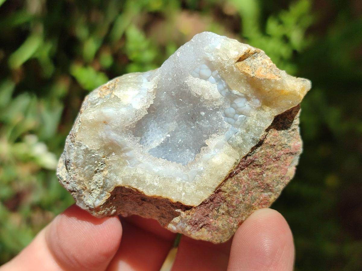 Natural Blue Lace Agate Geode and Vug Specimens x 35 From Nsanje, Malawi