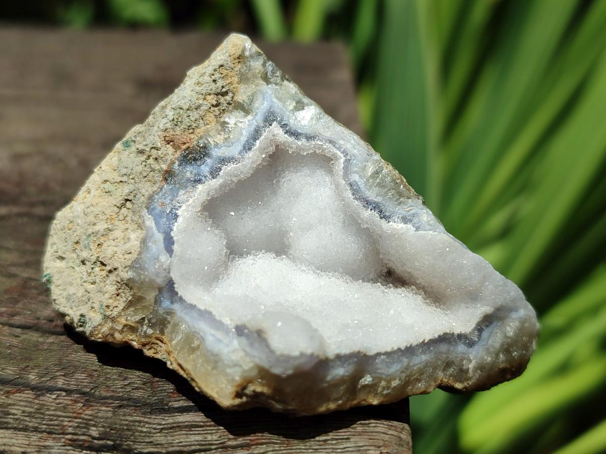Natural Blue Lace Agate Geode and Vug Specimens x 35 From Nsanje, Malawi