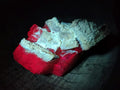 Natural Stacked Rhombohedral Etched Calcite Specimens  with Phosphorus Aragonite x 4 From Albert's Mountain, Lesotho