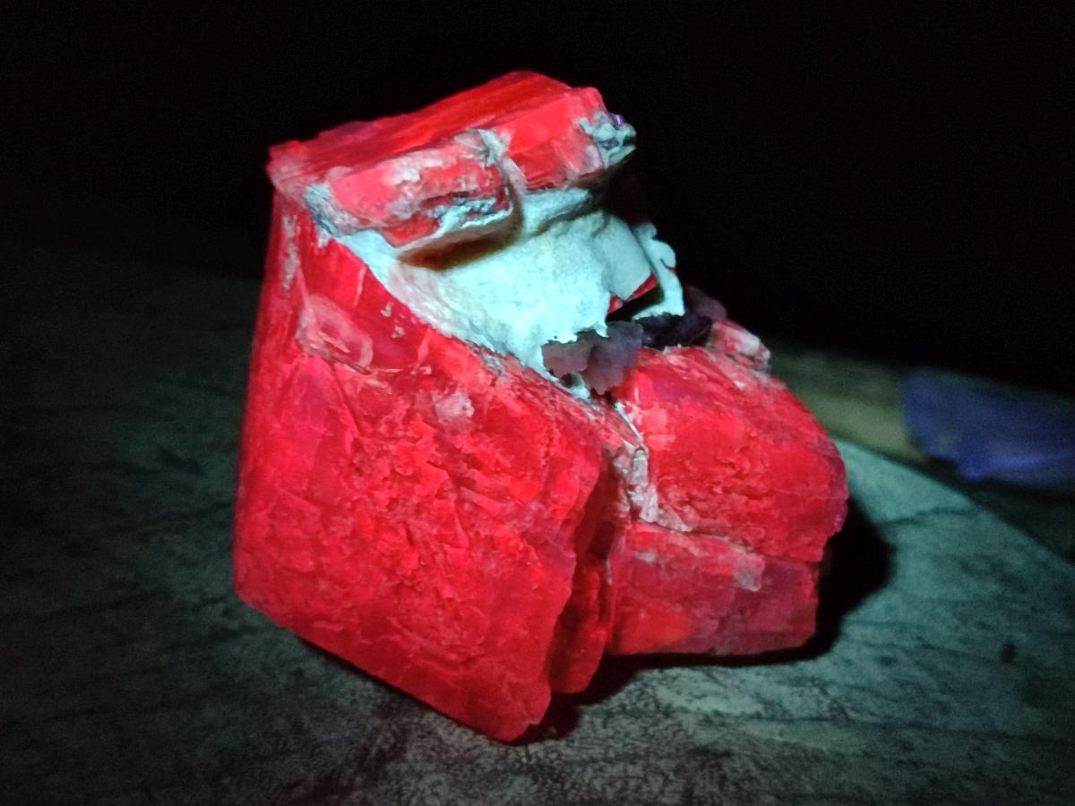 Natural Stacked Rhombohedral Etched Calcite Specimens  with Phosphorus Aragonite x 4 From Albert's Mountain, Lesotho