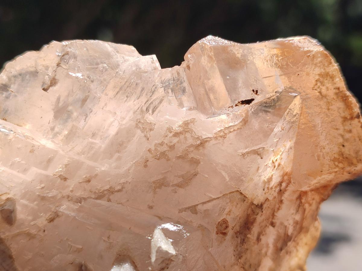 Natural Stacked Rhombohedral Etched Calcite Specimens  with Phosphorus Aragonite x 4 From Albert's Mountain, Lesotho