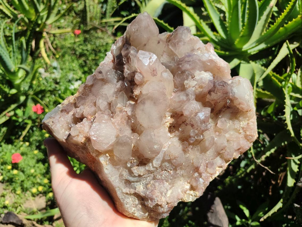 Natural Large Red Hematoid Quartz Crystal Cluster x 1 From Karoi, Zimbabwe