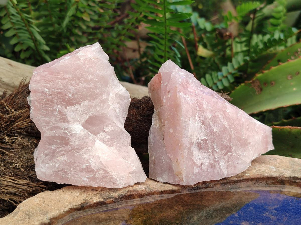Natural Cobbed Rose Quartz Specimens x 14 From Northern Cape, South Africa