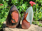 Polished Polychrome Jasper Flames x 6 From Androka, Madagascar