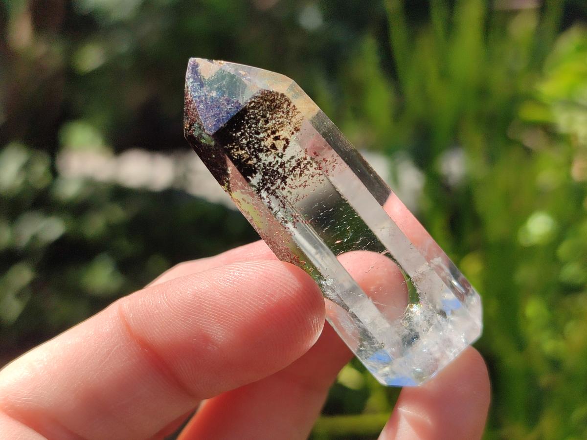 Polished Mix of Quartz Crystals with Inclusions x 12 From Madagascar