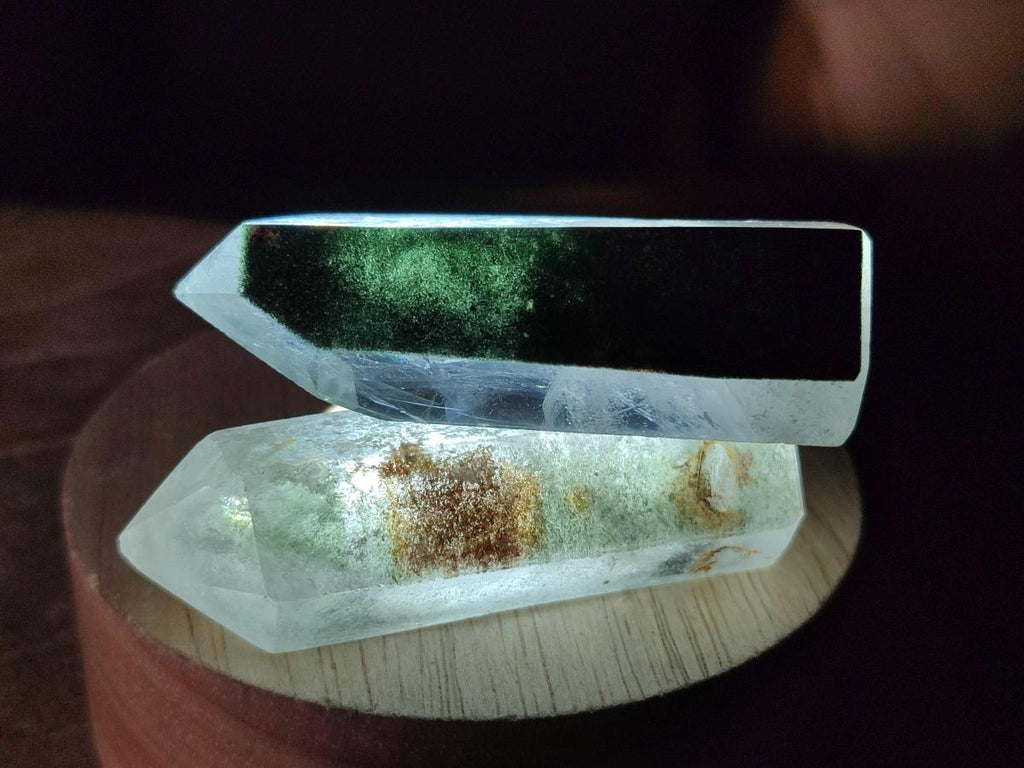 Polished Mix of Quartz Crystals with Inclusions x 12 From Madagascar