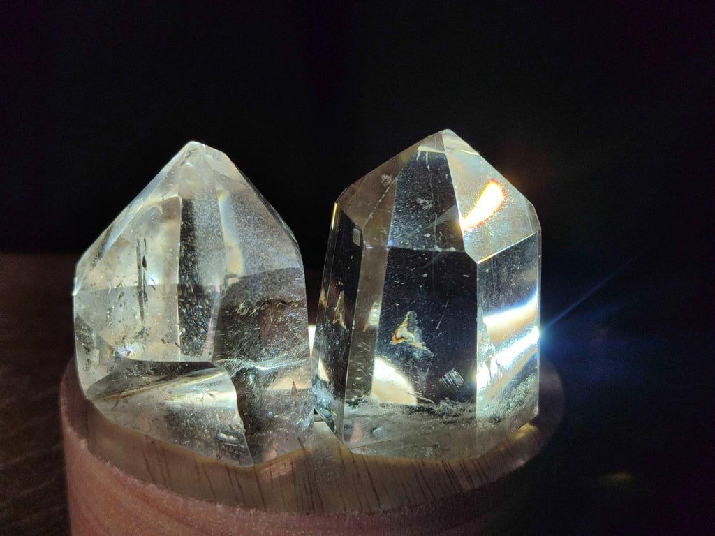Polished Mix of Quartz Crystals with Inclusions x 12 From Madagascar
