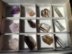 Polished Mix of Quartz Crystals with Inclusions x 12 From Madagascar