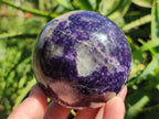 Polished Silver Leaf Lepidolite Spheres x 2 From Zimbabwe