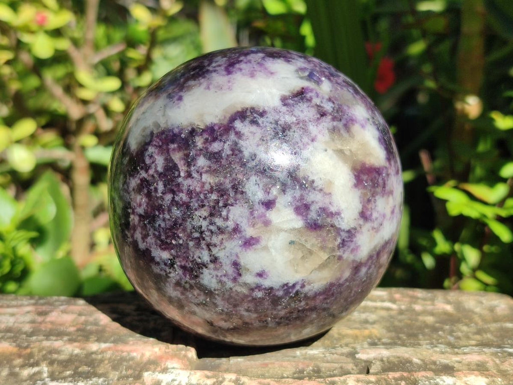 Polished Silver Leaf Lepidolite Spheres x 2 From Zimbabwe