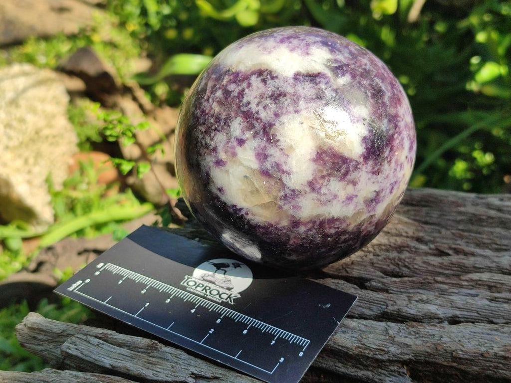 Polished Silver Leaf Lepidolite Spheres x 2 From Zimbabwe