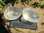 Polished Girasol Pearl Quartz Palm Stones x 12 From Ambatondrazaka, Madagascar