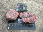 Natural Cobbed Rhodonite Specimens x 35 From Rhusinga, Zimbabwe