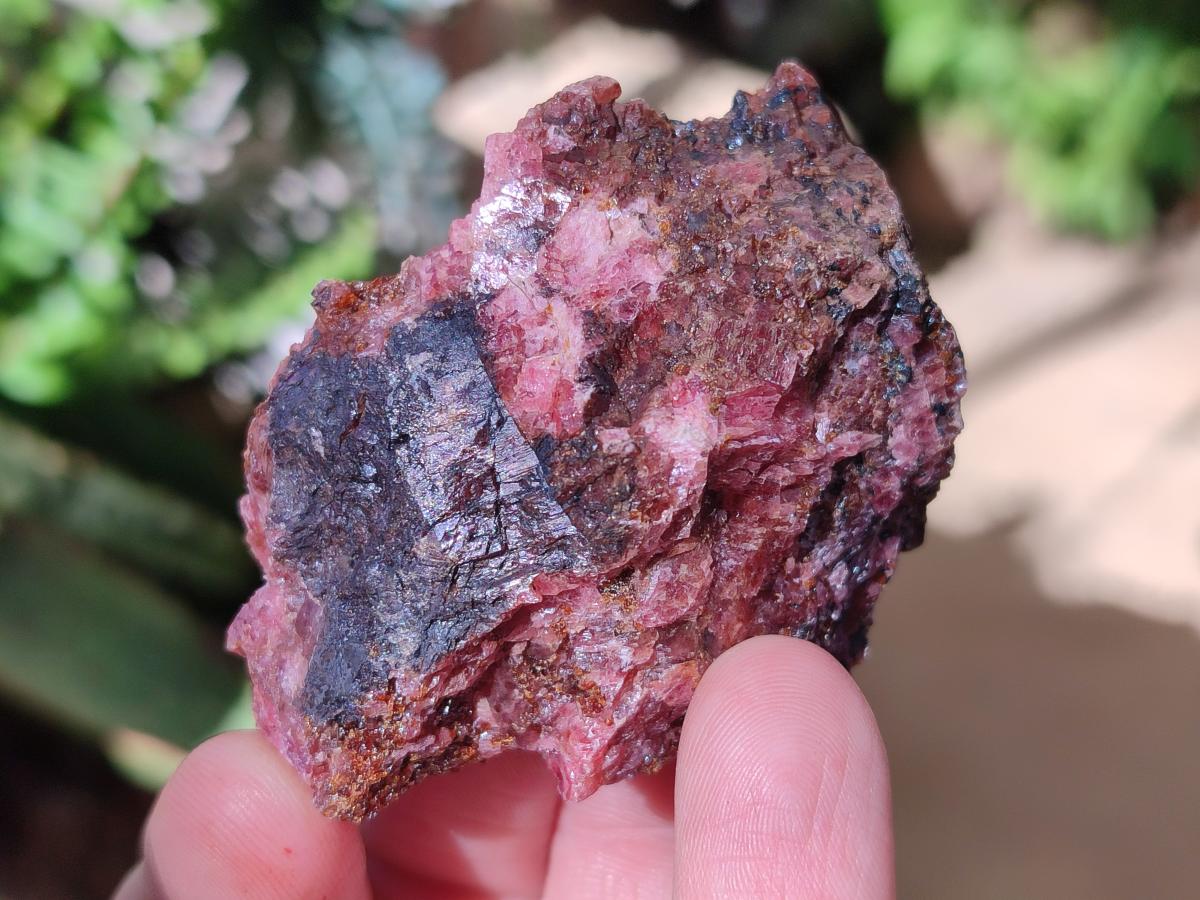 Natural Cobbed Rhodonite Specimens x 35 From Rhusinga, Zimbabwe