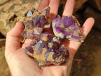 Natural Dark Amethyst Clusters x 24 From Mapatizya, Zambia